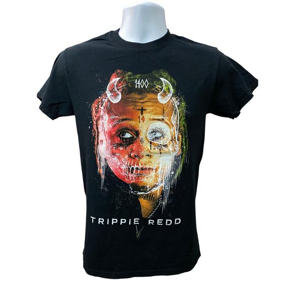 TRIPPIE REDD Black Crewneck Graphic Tee - Size Small - - Picture 1 of 7